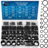 oCreon Rubberen O-ringen set 22 maten universele O-ringen assortimentsset voor auto's - Kranen - Hogedrukreinigers - Loodgieterswerk
