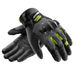 REBELHORN Defender Motorhandschoenen voor heren, leer, enkelbescherming, ventilatiepanelen, Cooler-Tec voering, touchscreen-ondersteuning, beschermingsniveau 1 KP