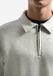 No Excess Polo-sweater met halve rits Kit Melange S