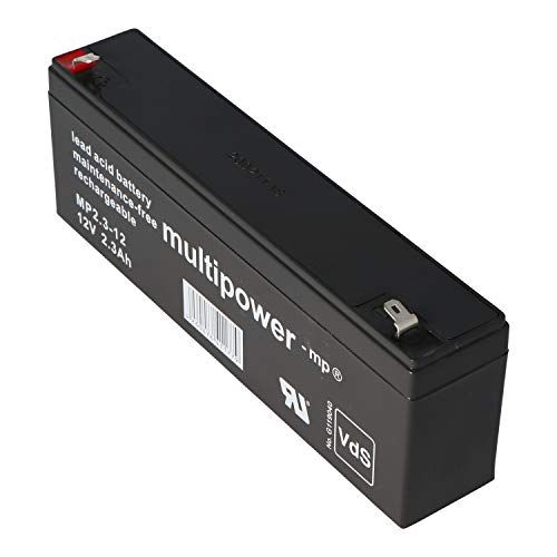 MULTIPOWER MP2.2-12 loodaccu, 4,8 mm Faston-stekker MP2,2-12