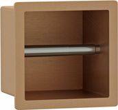 Fortifura Calvi Toiletrolhouder - inbouw - 17.3x17.3x15.3cm - PVD - geborsteld koper