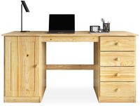IDIMEX MANAGER-bureau met 4 lades - naturel