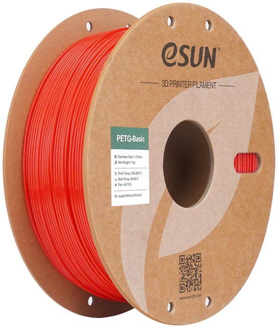 ESUN PETG BASIC 3D filament 1,75mm 1kg Rood