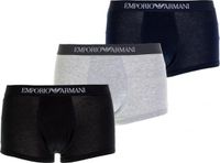 Emporio Armani 3-pack Boxershorts - Navy Blue, Grey, Black