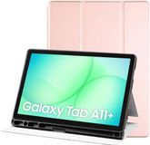 Selected by GSMpunt.nl Samsung Galaxy Tab A11 Plus Hoes Luxe Tri-Fold Book Case Kunst Leer Roze