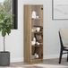 vidaXL Hoge kast Artisan-eikenhout, 35 x 37 x 142 cm, houtvezel