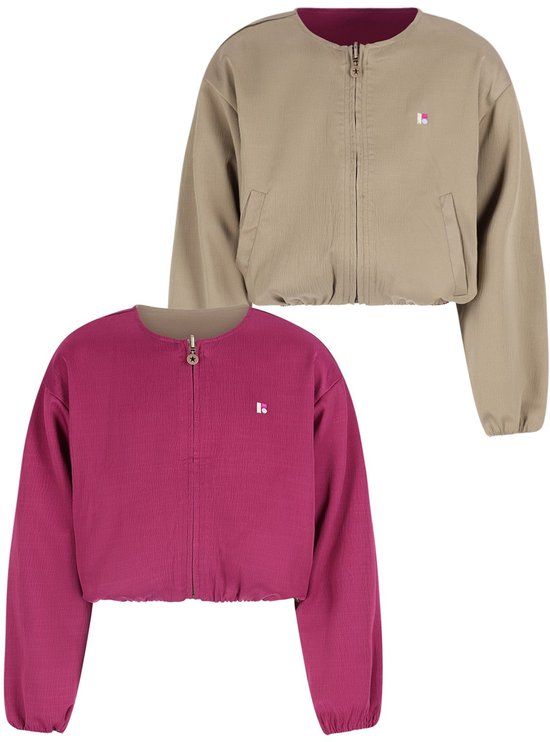 Like Flo Liza Flo young satin reversible bomber - Army - Maat 140