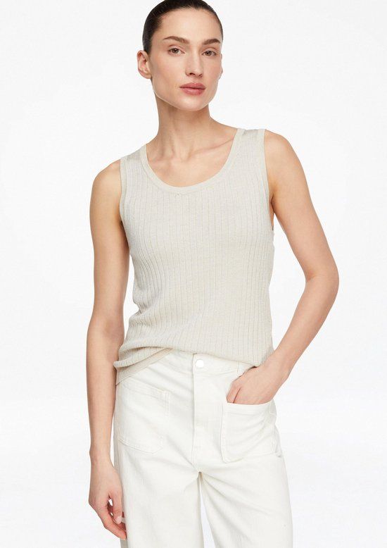 comma Strickpullunder crème maat 36