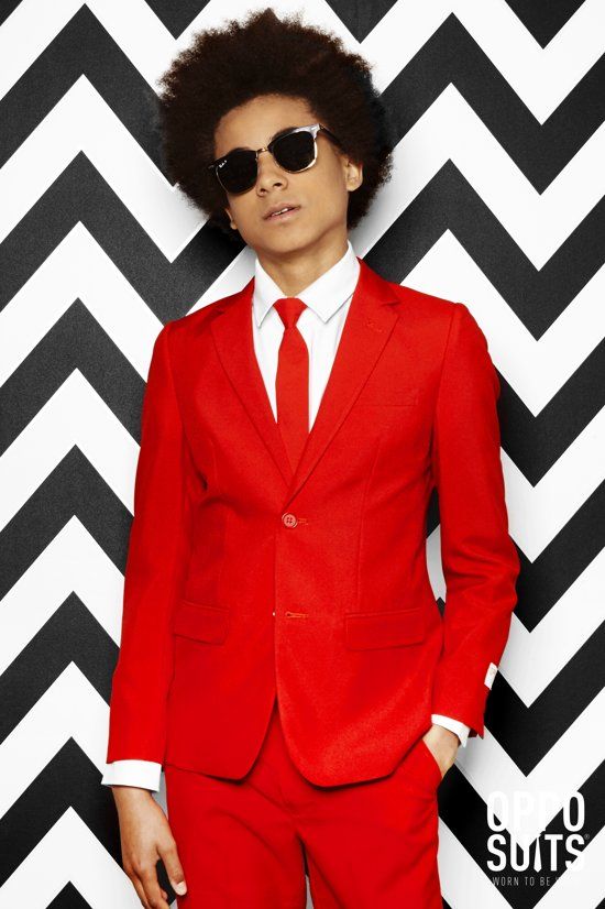 OppoSuits TEEN BOYS Red Devil - Kostuum - Maat 146/152