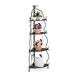 Merkloos Relaxdays Hoek plantenrek - Metaal - Zwart - 113 x 30 x 30 cm - 4 etages
