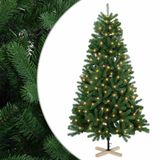 vidaXL Kunstkerstboom 150 cm 150 LED's Warmwit PVC Groen