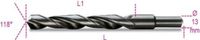 Beta Spiraalboren, korte uitvoering, schacht gereduceerd tot 13 mm HSS gewalst 410A 14,50