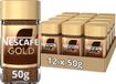 Nescafé gold oploskoffie - 12 potten x 50g