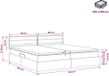 vidaXL Opbergbed met matras en hoofdeinde Zwart 200 x 200 cm fluweel