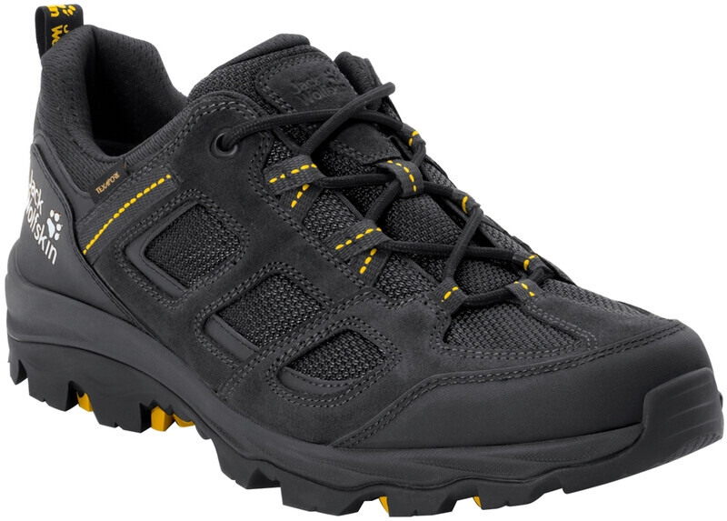 Jack Wolfskin Vojo 3 Texapore Lage Schoenen Heren, black/burly yellow XT 2020 UK 8 | EU 42 Trekking- & Wandelschoenen