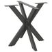 vidaXL Eettafelpoot Spider Vorm Staal Antraciet 85x85x72-73cm