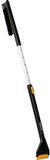 Fiskars X-Series 1078493 Telescopische autosneeuwborstel met 2 borstelzones, schraper met harde en zachte rand, 85-113 cm, auto-accessoires met verwisselbare onderdelen