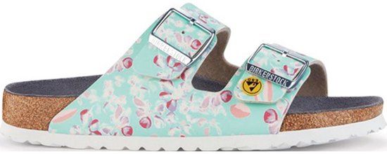 Birkenstock Arizona ESD Flower Field Mint Sandalen Dames Maat 38