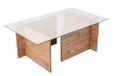 Hanah Home Stijlvolle koffietafel, Atlantic Pine, 105 x 65 x 40 cm