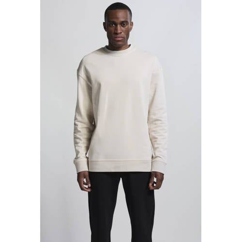 Vänner Vänner sweater met backprint beige