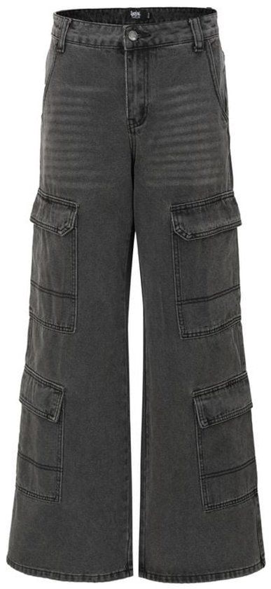 Forplay Washed Multi-Pocket Cargobroek Dames Cargobroek - zwart - W28L32