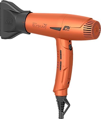 Parlux Elysium Magic Compact Haardroger met diffuser, digitaal, professioneel, negatieve ionen, 2300 W, 9 snelheids- en temperatuurcombinaties, draaibare kabel, krachtig, licht, koper
