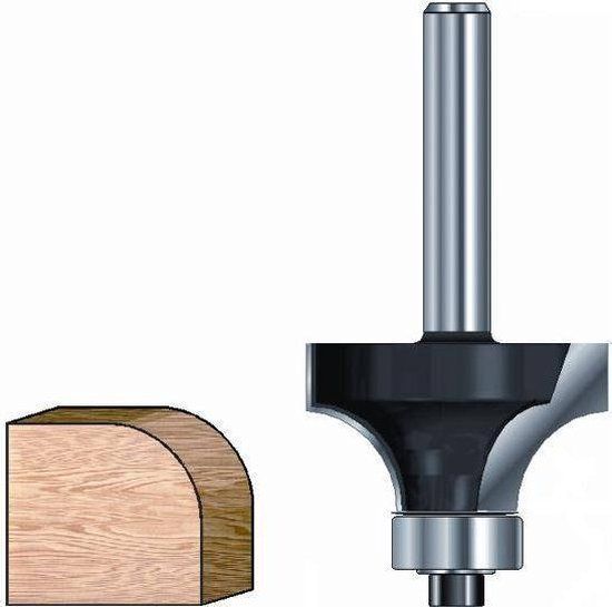 ENT Afrondfrees HM R10 met lager, Kolf 12mm