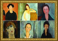 Grafika Puzzle Modigliani en collage - 1500 stukjes puzzle