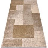 Tapijt RugsX ARCANA 1665 vloerkleed beige / groen geometrisch, 120x170 cm