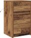 vidaXL Table de chevet bois ancien 38 x 34 x 61 cm Bois traité