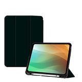 BXGH iPad 10,2 inch hoesje 7/8/9e generatie hoes 2019/2020/2021, beschermende lederen hoes, verstelbare standaard, automatisch wakker worden/slapen smart case voor Apple iPad 10,2 inch (zwart)