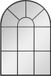 HOMCOM Wandspiegel - Metaal - 91x60x2cm - Zwart