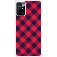 Redmi Bedrukt siliconen hoesje compatibel met Redmi 10 Tartan Rouge