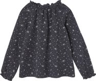 Vertbaudet Gebloemde meisjesblouse in milleraies fluweel