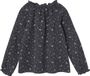 Vertbaudet Gebloemde meisjesblouse in milleraies fluweel