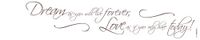 Komar Deco-sticker DREAM AS YOU WILL - 14 x 70 cm