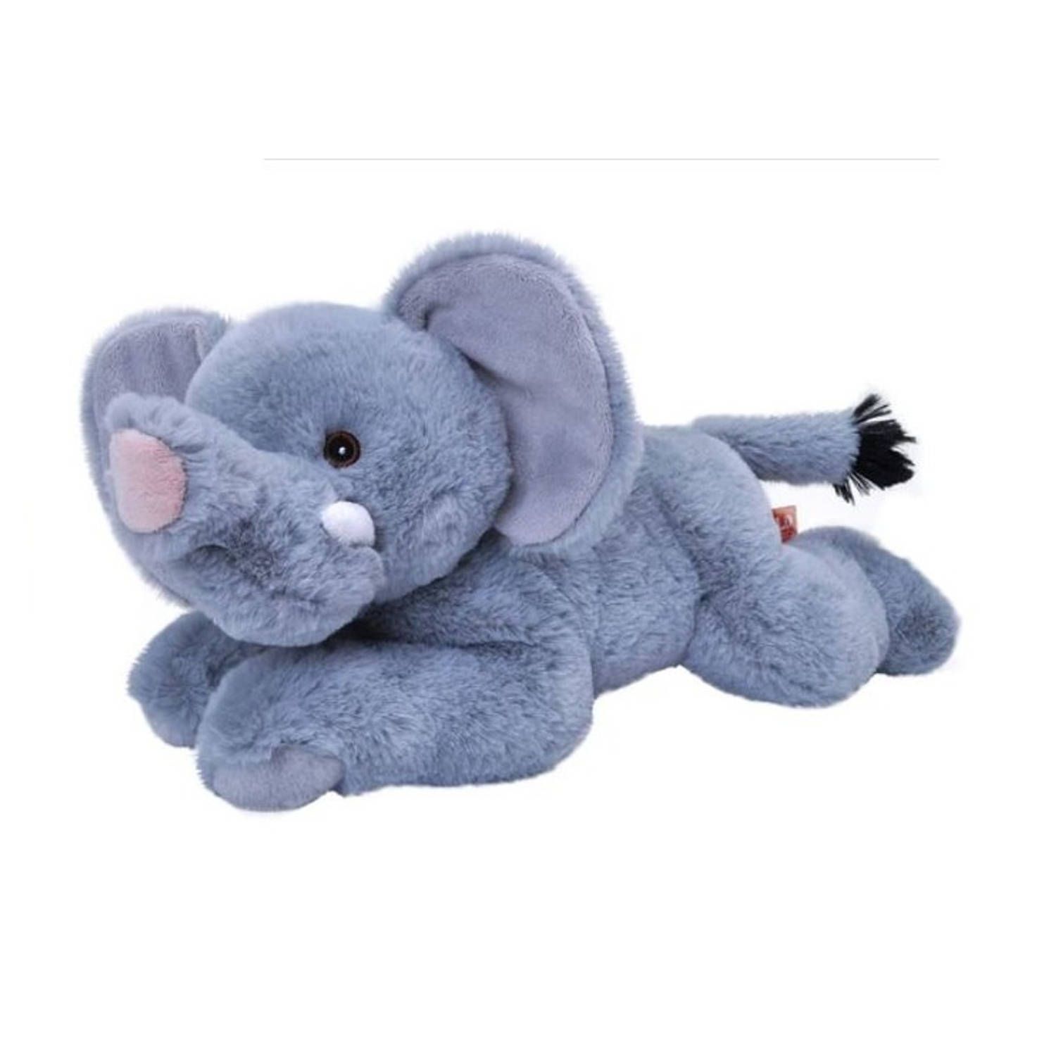 Wild Republic Ecokins Junior Knuffel Olifant Pluche Blauw 30 Cm