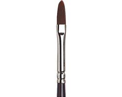 Winsor & Newton Galeria Acrylverf Penseel Kattentong Vorm Lange Steel No. 2