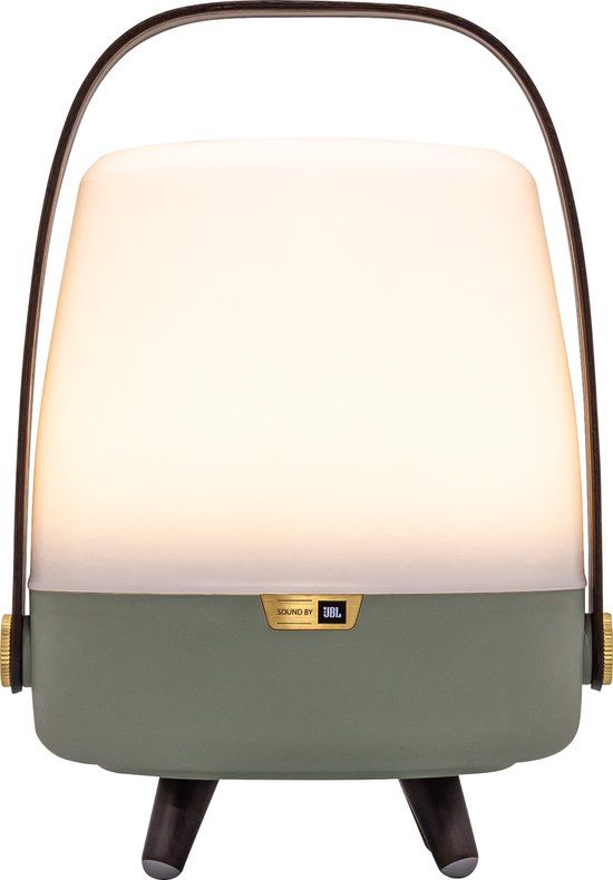 Kooduu Lite-Up Play Mini - Draagbare Speaker Lamp - Krachtig Geluid - Warm Wit Licht - Petroleum