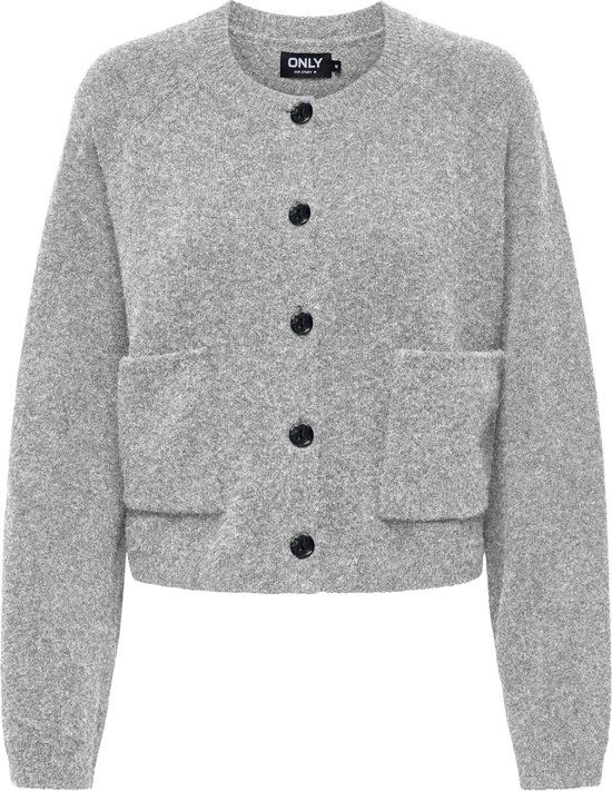 Onlpiemonte Only Piemonte Cardigan Vest Dames - Maat XL - Grijs - Lange mouw - Vrouwen