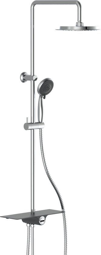 SCHÜTTE Aquastar Douchesysteem - Regendouche - Chroom & Antraciet