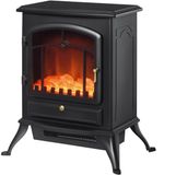 Homcom Elektrische Haard - Onderbouw - 45x28x54cm - Zwart