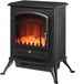 Homcom Cheminée électrique - Encastrable - 45x28x54cm - Noir