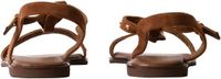 Super Mode He Valentine Joalice-sandalen met bandjes bruin Vrouwen Schoenmaat 37 Platte sandalen Synthetisch Effen