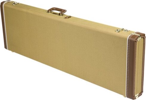 Fender G&G Deluxe Precision Bass Hardshell Case - Tweed/Red Poodle