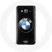 BMW Etui voor Samsung Galaxy J7 Logo zwarte achtergrond Maniacase