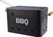 Decoris Kaemingk Zwarte Houtskool Barbecue/BBQ Emmer 33 x 21 cm Rechthoekig