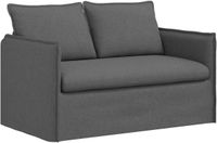 vidaXL Bank Donkergrijs 136 x 82 x 85 cm Stof