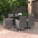 Maison Exclusive - Salon de jardin 7 pièces avec coussins en rotin synthétique et verre