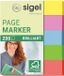 Sigel indexeringsstrookjes - MINI BRILLIANT - 12x50mm - 5 kleuren - papier - index tabs - SI-HN625
